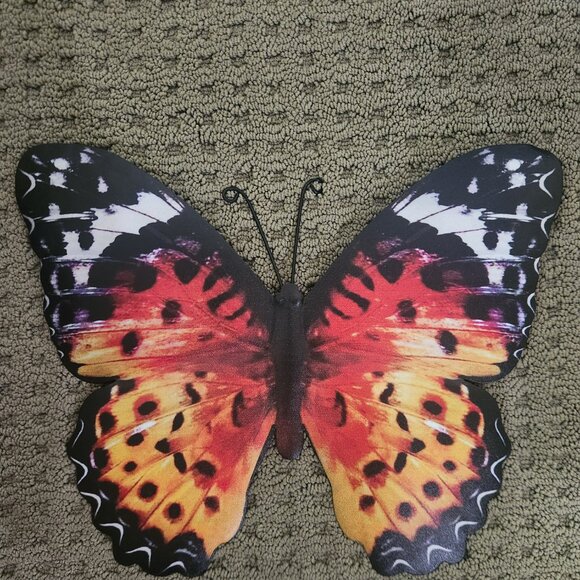 Sunburst Metal Butterfly, Dim: 13.75" L x 11" H - Picture 3 of 3